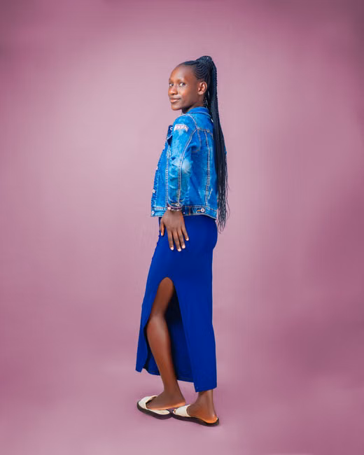 Saia Jeans Longa